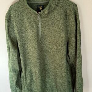 Browning Green Pullover 1/4 zip XXL